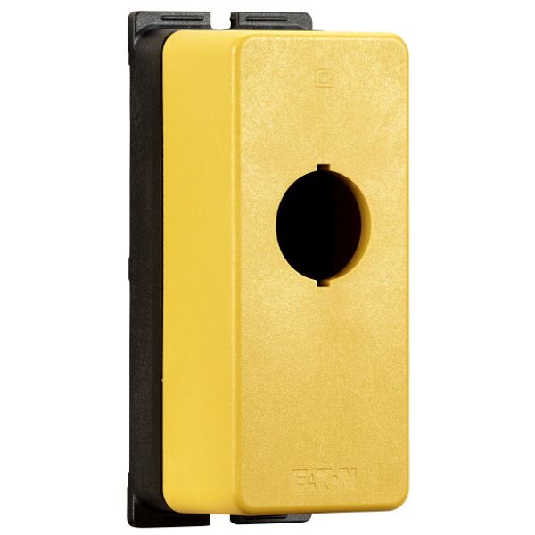 Surface mounting enclosure, flat, 1 mounting location, M22, yellow image 4