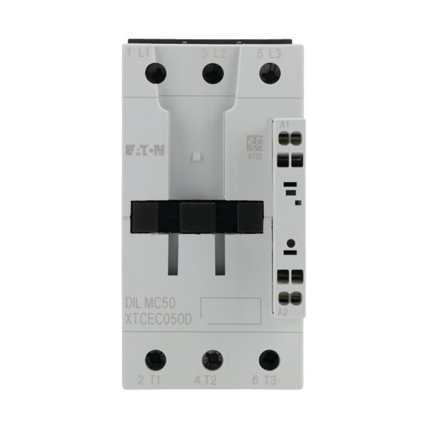 Contactor, 3 pole, 380 V 400 V 22 kW, RDC 24: 24 - 27 V DC, DC operation, Spring-loaded terminals image 10