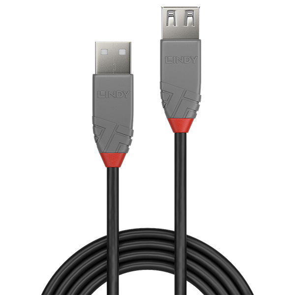 5m USB 2.0 Type A Extension Cable, Anthra Line USB Type A Male to A Female image 2