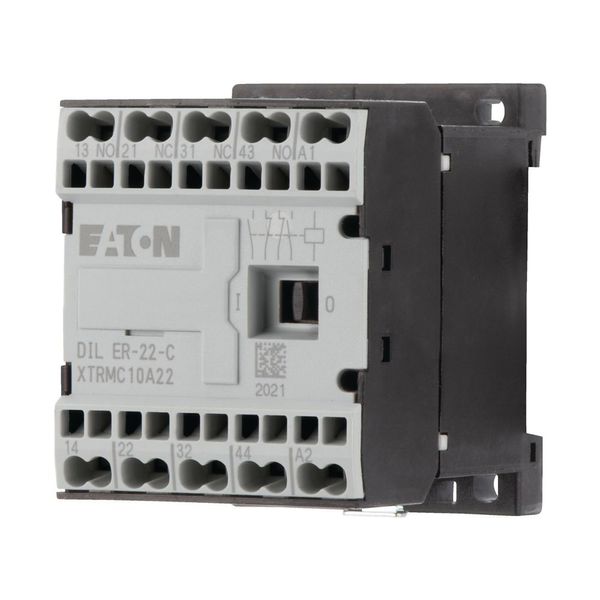 Contactor relay, 42 V 50 Hz, 48 V 60 Hz, N/O = Normally open: 2 N/O, N/C = Normally closed: 2 NC, Spring-loaded terminals, AC operation image 12