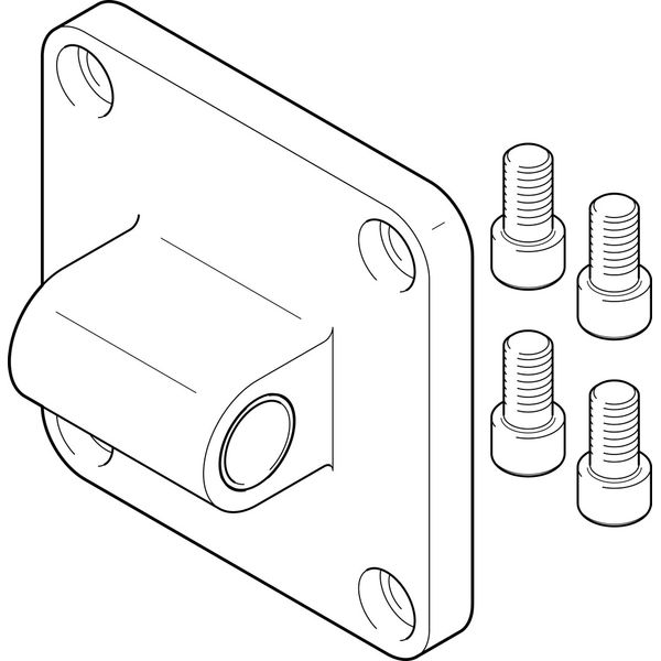 SNGL-160 Clevis flange image 1