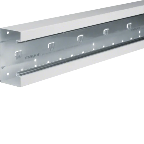 Parapet channel lower part steel, BRS, 68x130mm, for upper part 80mm, traffic white image 1