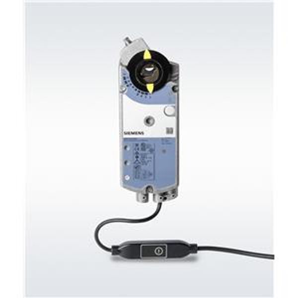 GIB161.1E/MO - Rotary air damper actuator, AC 24 V, Modbus RTU, 35 Nm, 150 s without spring return image 1