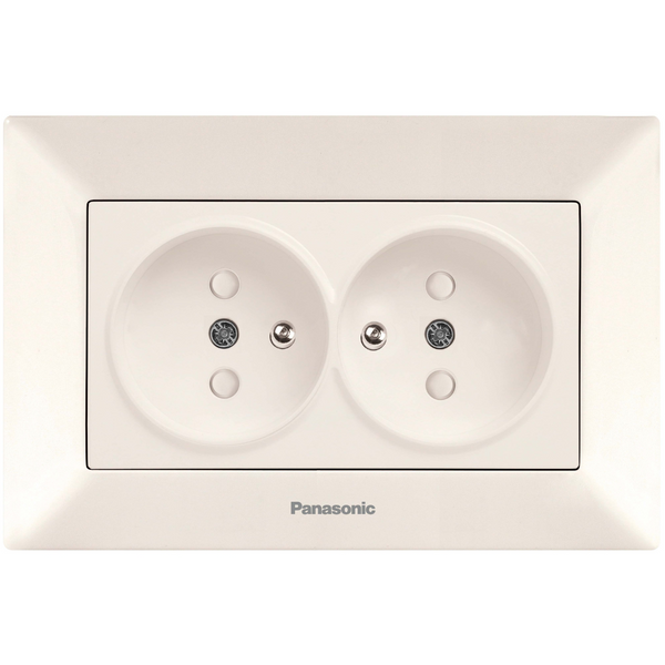 Arkedia Beige Two Gang UPS Socket CP image 1