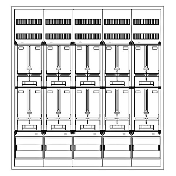 Z„hlerverteiler 10xZF, H=1400 B=1300 T=210mm image 1