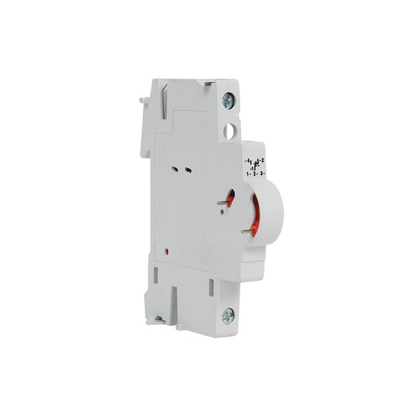 Breaker, DIN Rail, Auxiliary Contact, 1NO/NC Contact, Side Mount image 1