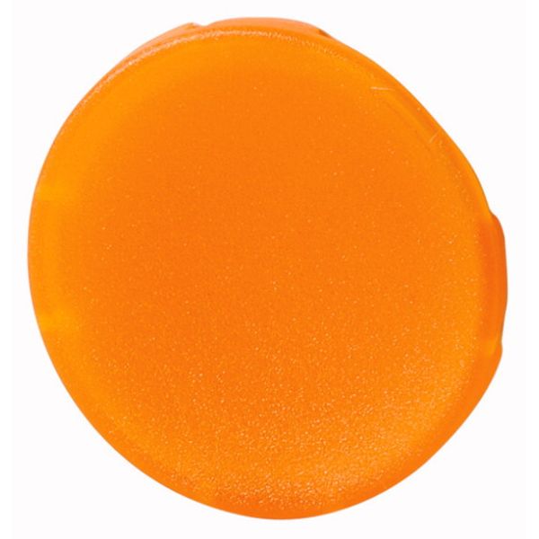 Button lens, flush, amber image 1