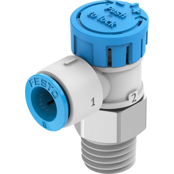 VFOE-LE-T-R14-Q8-F1A One-way flow control valve image 1