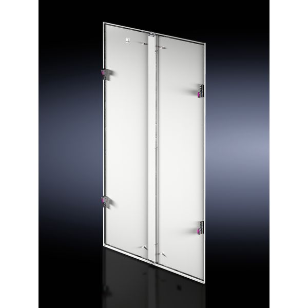 Side panel, vertically divided, 2200x800 mm, RAL 7035 image 3