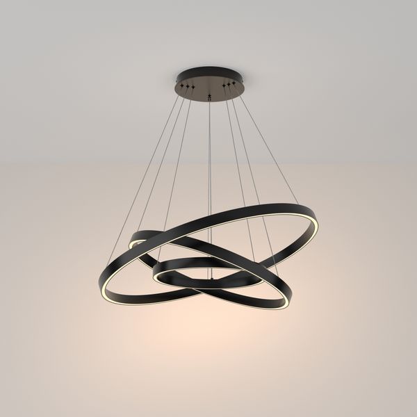 Modern Rim Pendant lamp Black image 1