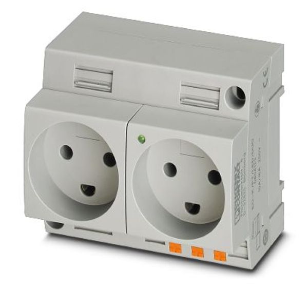 EO-K/PT/LED/DUO - Double socket image 2