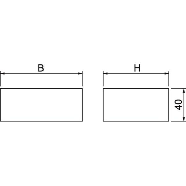 PLM CO 0810 Foam seal for cable exit 80x40x100 image 2