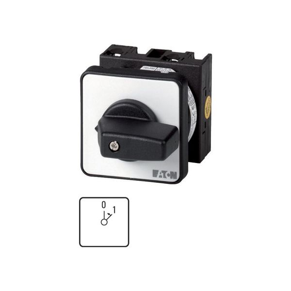 On switches, T0, 20 A, flush mounting, 1 contact unit(s), Contacts: 1, 45 °, momentary, With 0 (Off) position, With spring-return to 0, 0 image 3