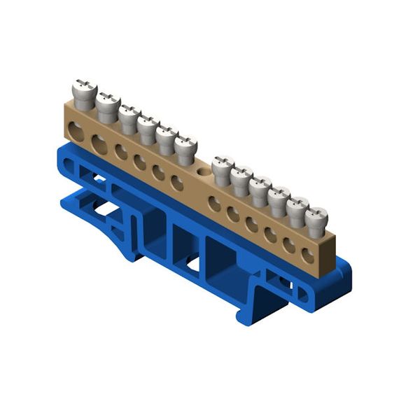 TERMINAL STRIP 12-WAY FOR DIN RAIL image 1