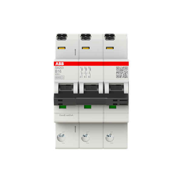 SX203-B16 Miniature Circuit Breaker - 3P - B - 16 A image 1