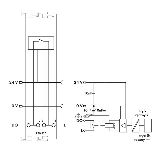 1-channel relay output AC 250 V 16 A light gray image 5