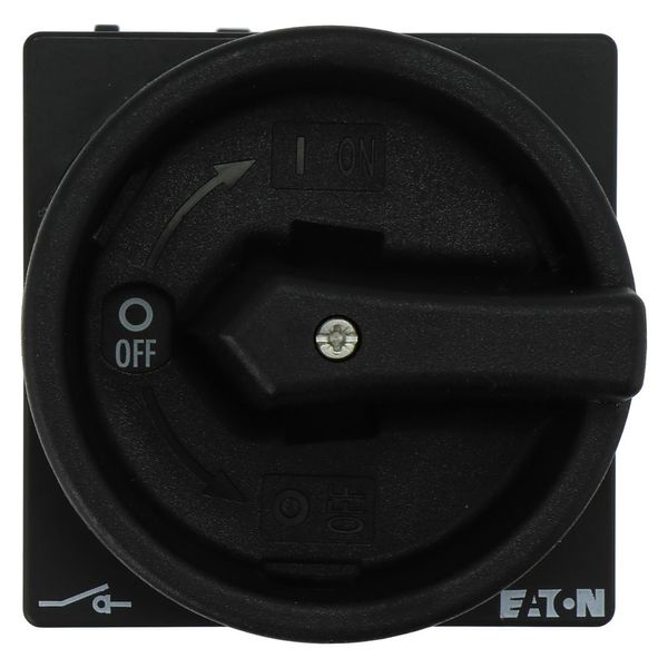 Main switch, P1, 40 A, rear mounting, 3 pole, STOP function, With black rotary handle and locking ring, Lockable in the 0 (Off) position image 11