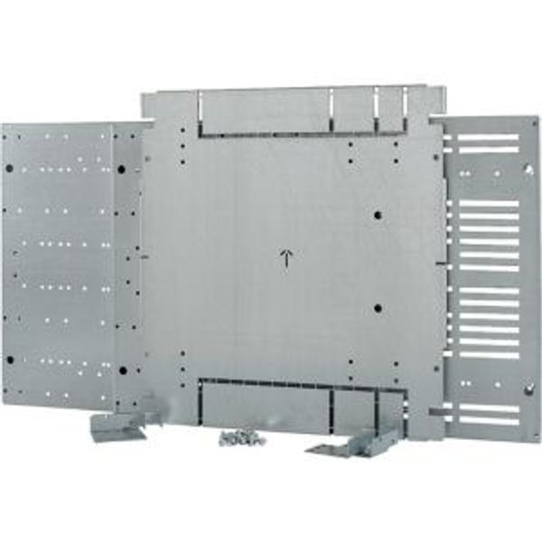 Section wide door, ventilated, left, HxW=350x425mm, IP42, grey image 4