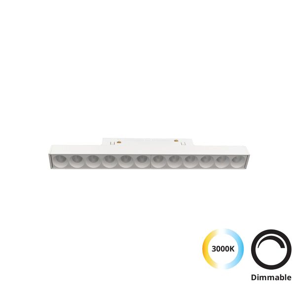 Magnetic Track Linear Antiglare Light White L:245 Magnetic image 1