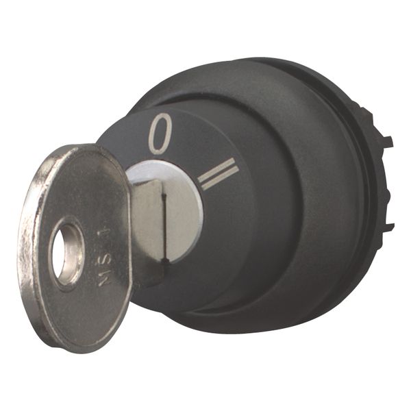 Key-operated actuator, maintained, 3 positions, 0, II, Bezel: black image 9