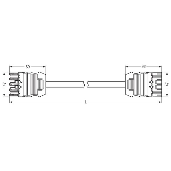 771-9385/067-202 pre-assembled interconnecting cable; Cca; Socket/plug image 5