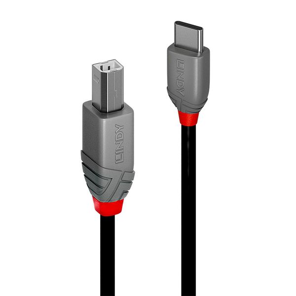 1m USB 2.0 Type C to B Cable, Anthra Line USB Type C Male to B Male image 1