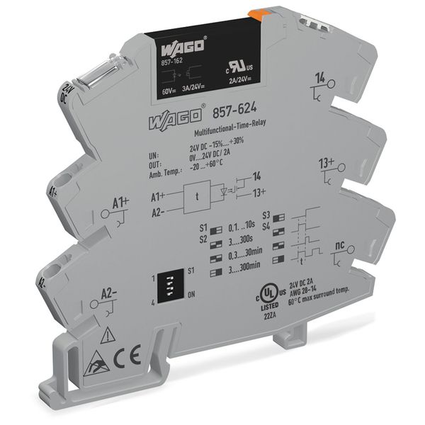 Solid-state timer relay module Nominal input voltage: 24 VDC Output vo image 2