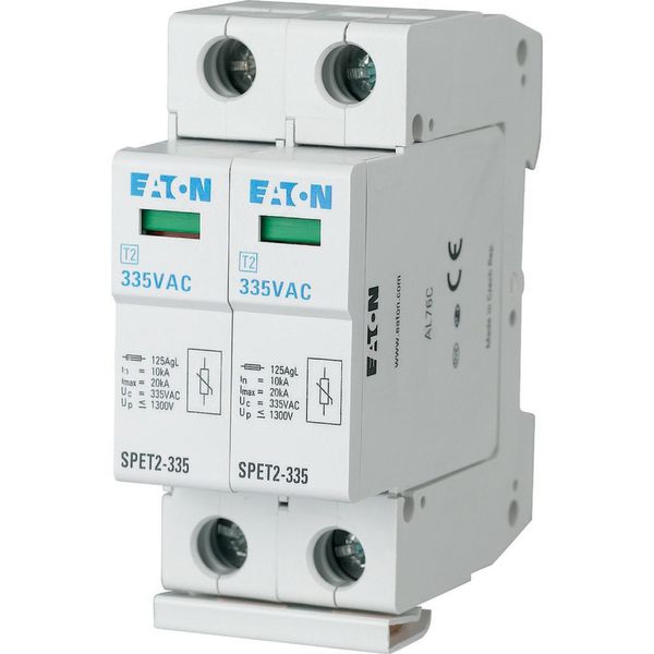 Surge arrester complete, 2-pole, 335VAC, 2x10kA image 4