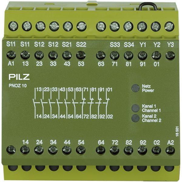 PNOZ 10 24VDC 6n/o 4n/c image 1