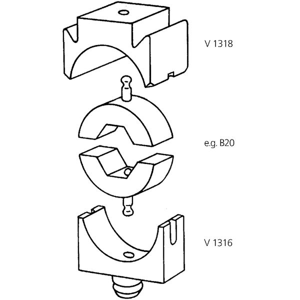 DIE HOLDER V 1316 INNER image 1