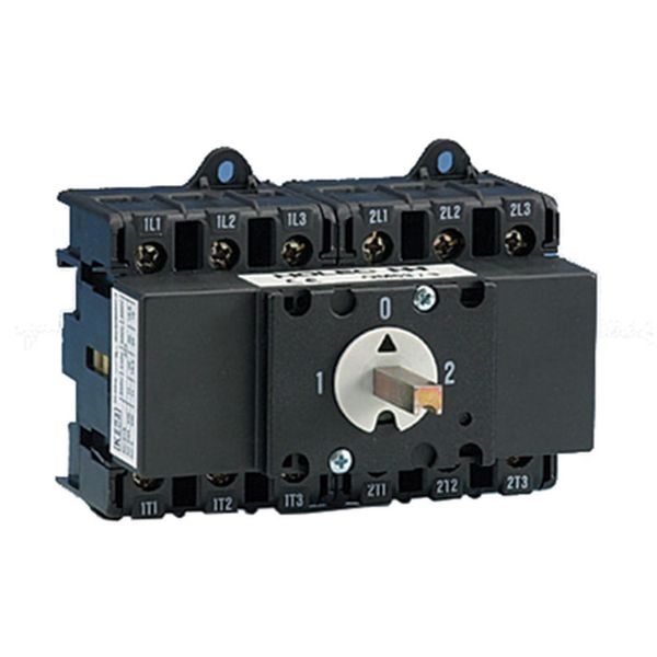 Changeover switch, QM, 40 A, 2 x 3 pole + N (switched), without rotary image 6