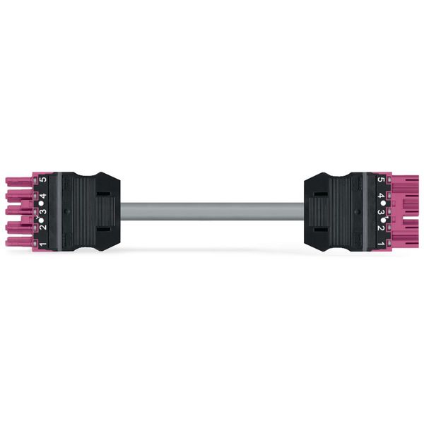 pre-assembled interconnecting cable Eca Socket/plug pink image 1