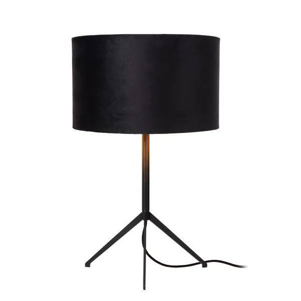 Lucide TONDO - Table lamp - Ø 30 cm - 1xE27 - Black image 1