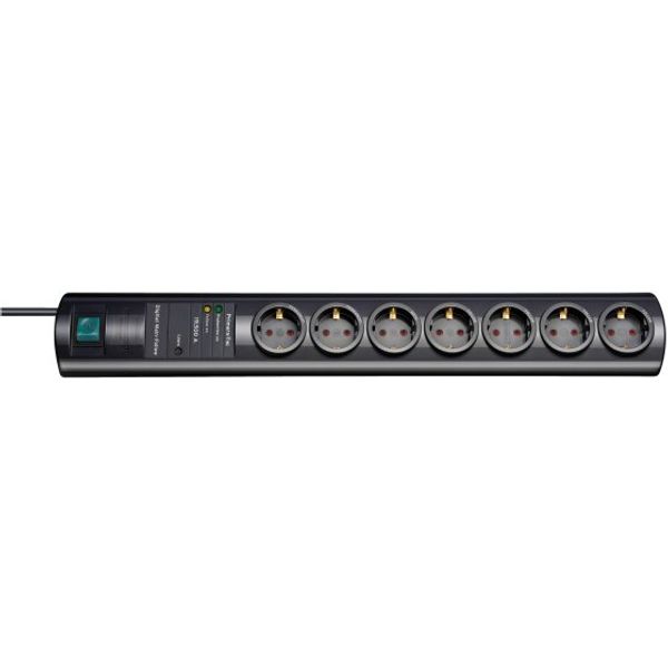 Primera-Tec 19.500A extension lead with surge protection 7-way black 2m H05VV-F 3G1,5 image 1