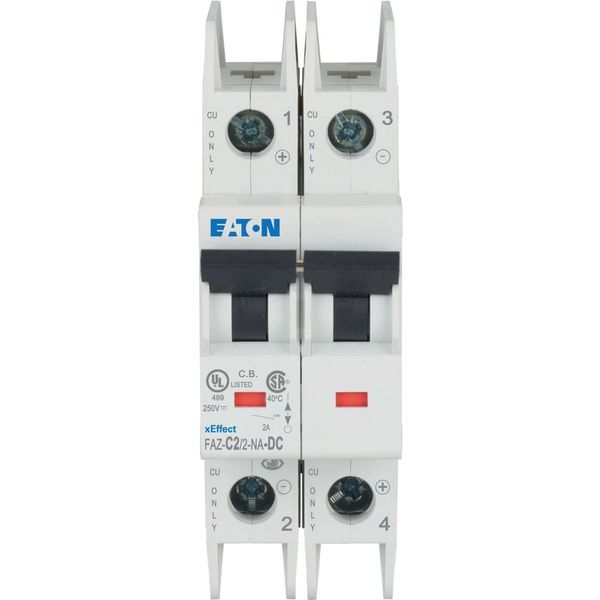 Miniature circuit breaker (MCB), 2 A, 2p, characteristic: C, DC image 6