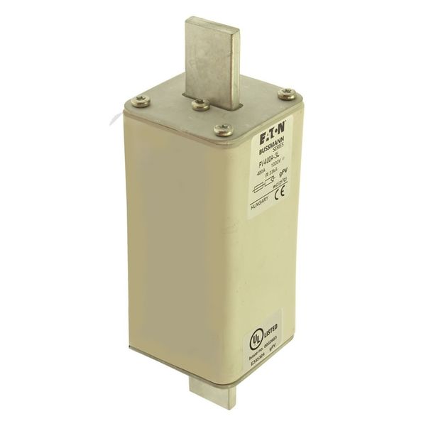 Fuse-link, high speed, 400 A, DC 1000 V, 3L, 75 x 91 x 205 mm, gPV, UL, IEC, with indicator image 19