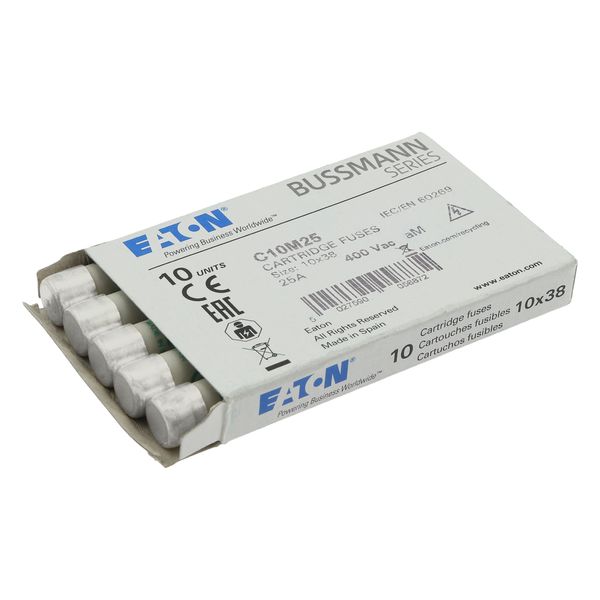 Fuse-link, LV, 25 A, AC 400 V, 10 x 38 mm, aM, IEC image 15