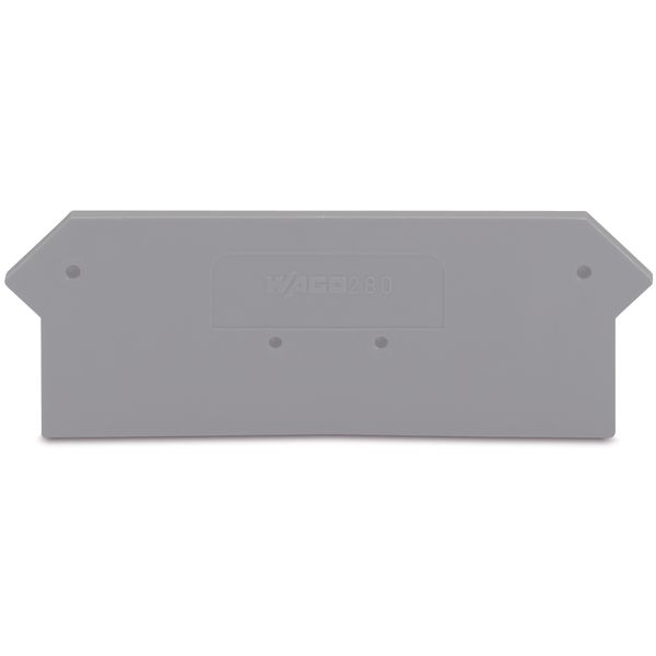 End and intermediate plate 2.5 mm thick gray image 1