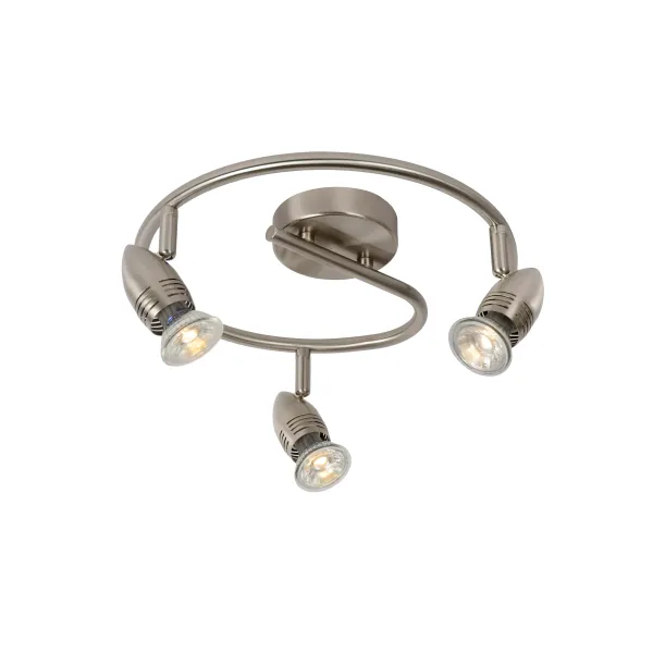 CARO-LED Spot Bow 3xGU10/5W Satin Nickel image 1