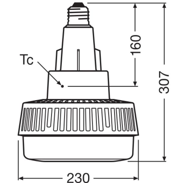 HQI LED HIGHBAY 400 120 ° 140 W/4000 K E40 image 3