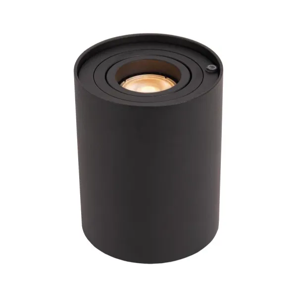 Lucide TUBE - Table lamp - Ø 9.6 cm - LED Dimming. - GU10 - 1x5W 2600K/2800K - 3 StepDim - Black image 1