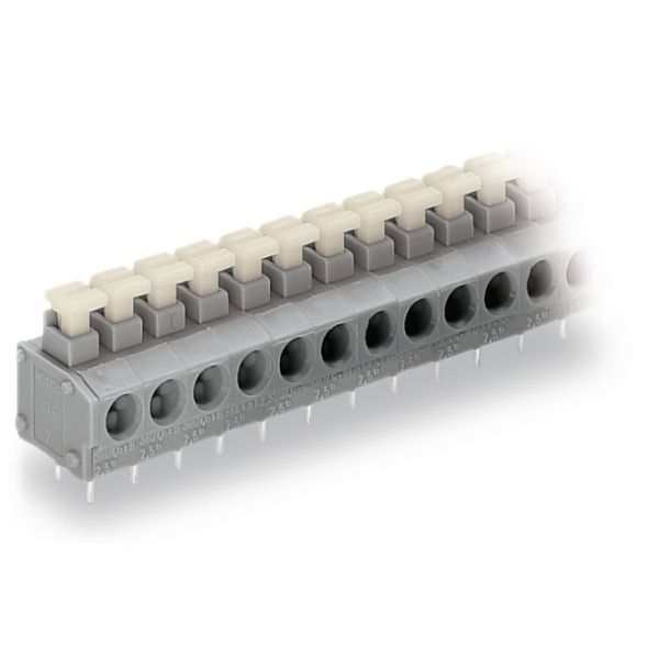 PCB terminal block push-button 1.5 mm² gray image 4