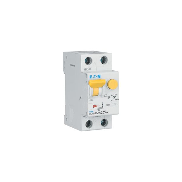 RCD/MCB combination, 25 A, 300 mA, MCB trip characteristic: C, 1p+N, RCD trip characteristic: A image 20