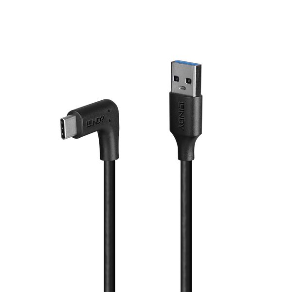 1m USB 3.2 Type A to C Cable, 90° Right Angle, 10Gbps image 2