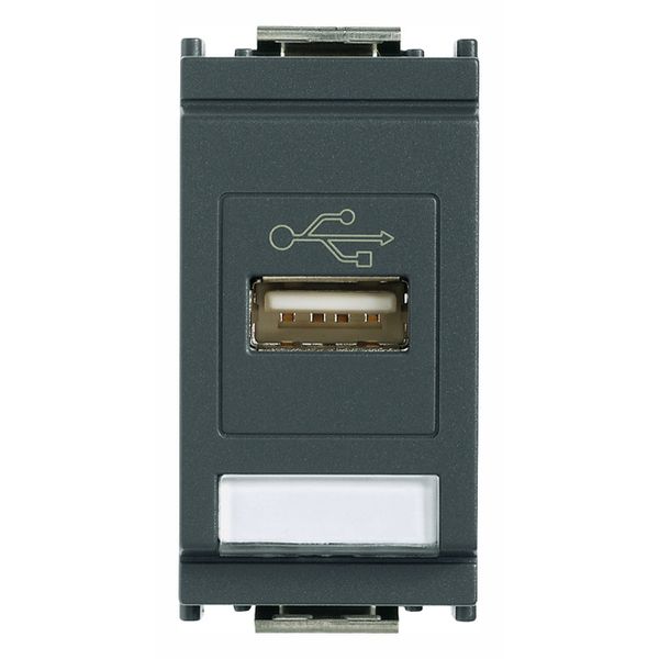 USB socket connector grey image 1