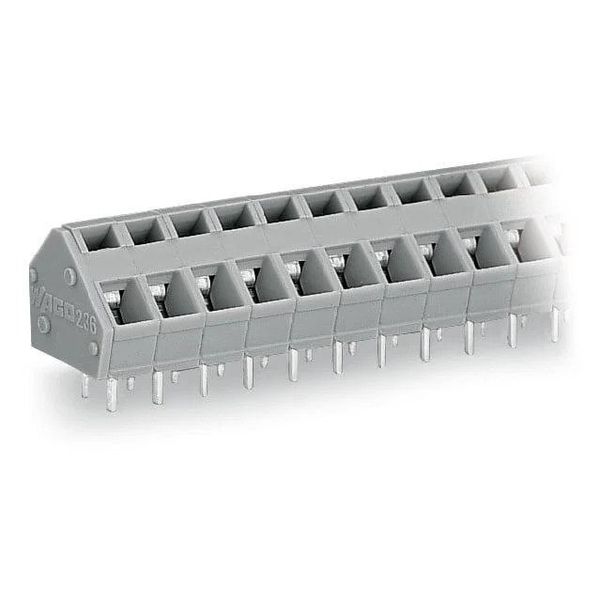 PCB terminal block 2.5 mm², gray image 1