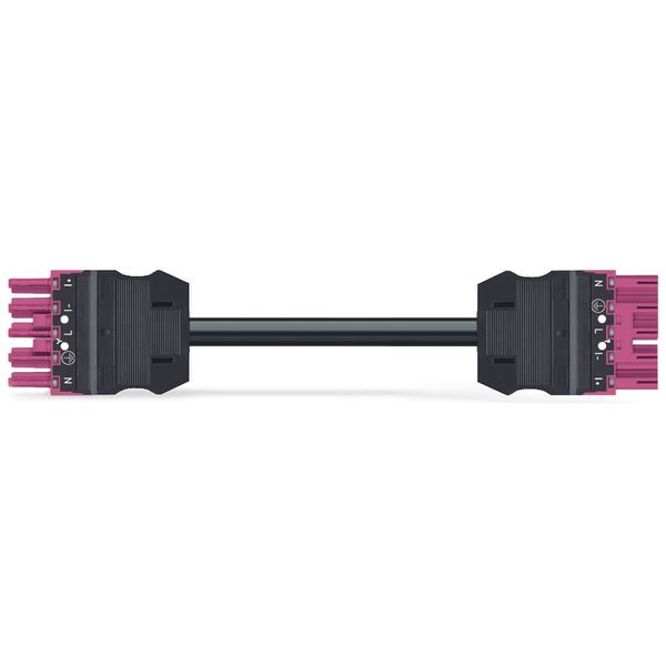 pre-assembled interconnecting cable Eca Socket/plug pink image 2