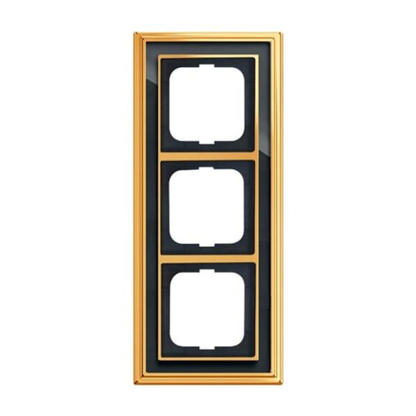 1724-835 Cover Frame Busch-dynasty® polished brass anthracite image 2