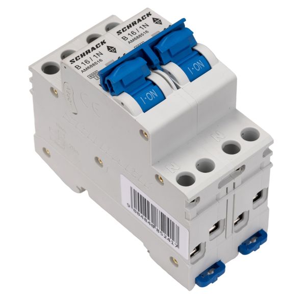 Miniature Circuit Breaker (MCB) AMPARO 6kA, B 16A, 2P+2N image 4