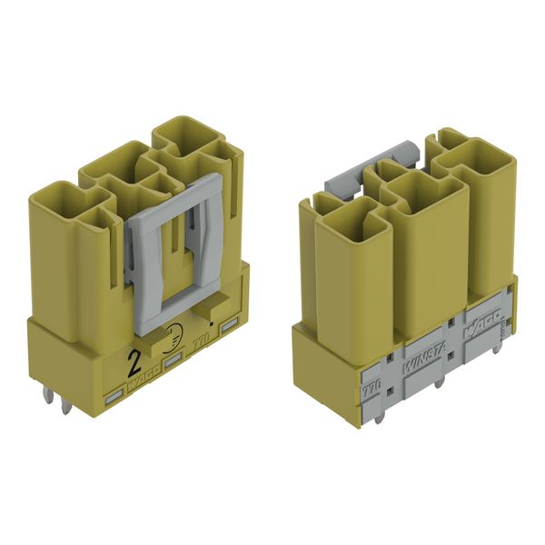 Plug for PCBs straight 3-pole light green image 3